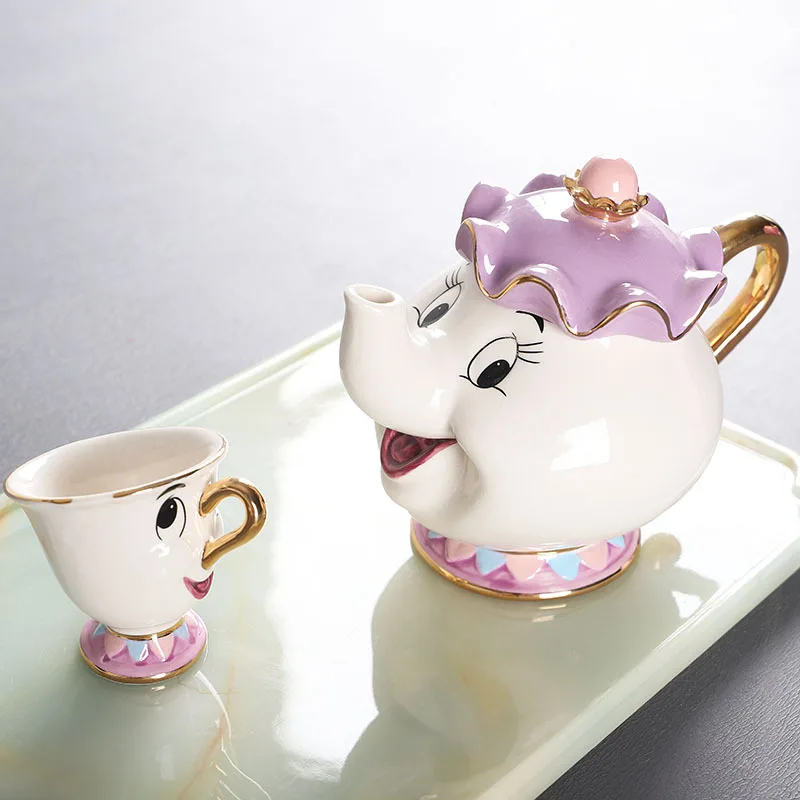 Tea Coffee Pot Set - Nieuwe Cartoon Theepot Schattige Cartoon Belle