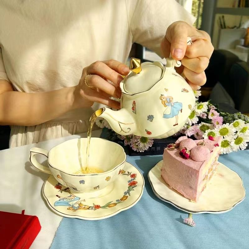 Tea Coffee Pot Set - Alice Keramiek Thee- en Koffieset met