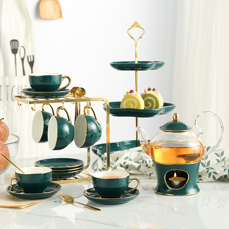 Tea Coffee Pot Set - Nordic Keramische Theeservies Porselein Geurende Theekop