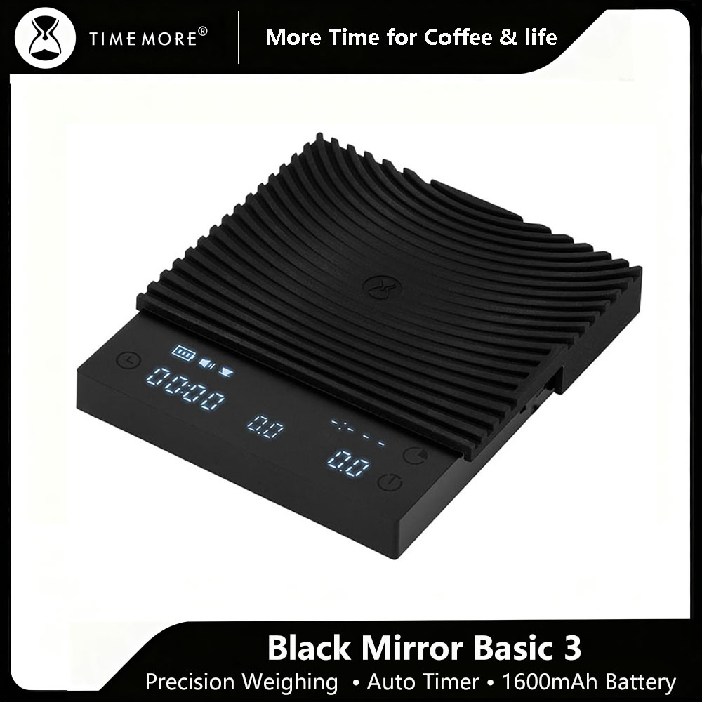 Coffee Bean Scale - TIMEMORE Zwarte Spiegel MINI 0.1g Precisie