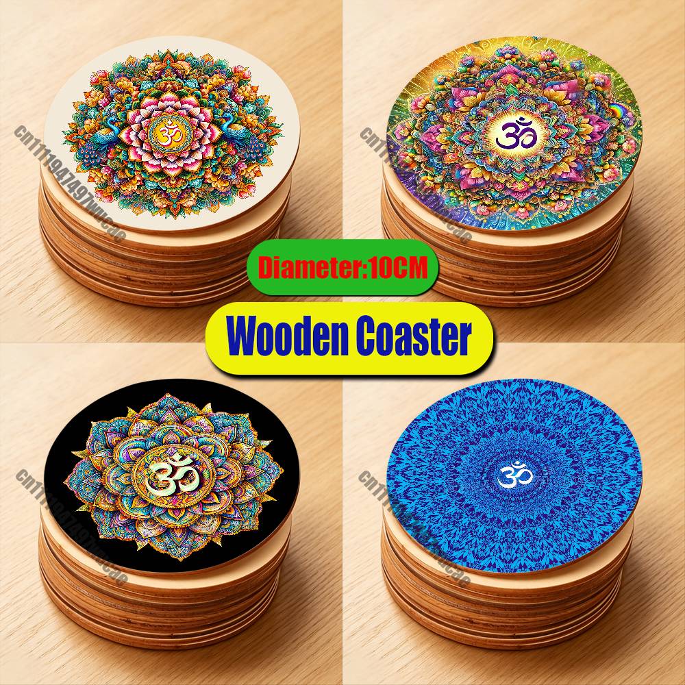 Wallpaper Coffee And Tea - Voor Yoga Aum Om Mandala behang