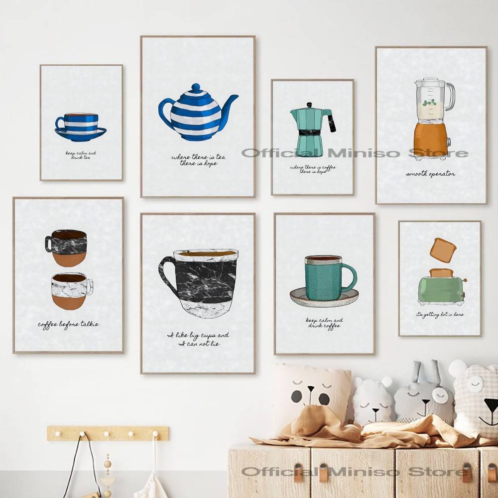 Koffie Thee Keukengerei Poster - Wallpaper Coffee And Tea recensie en prijs