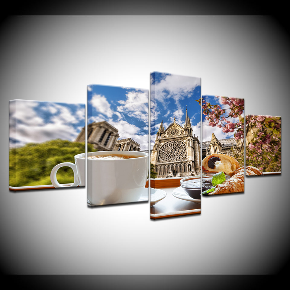 Canvas Schilderij Thee tijd ko - Wallpaper Coffee And Tea recensie en prijs