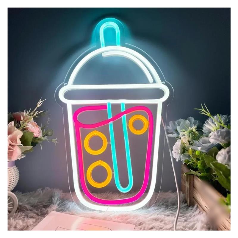 Boba Tea Neon Sign, Milk Tea L - Wallpaper Coffee And Tea recensie en prijs