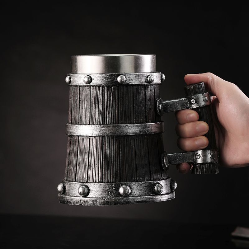 Houtnerf Bierglas Hars Roestvr - Coffee And Tea Glass recensie en prijs