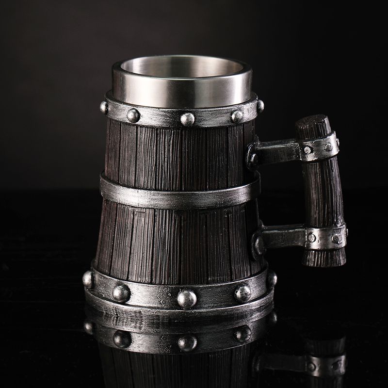 Houtnerf Bierglas Hars Roestvr - Coffee And Tea Glass recensie en prijs