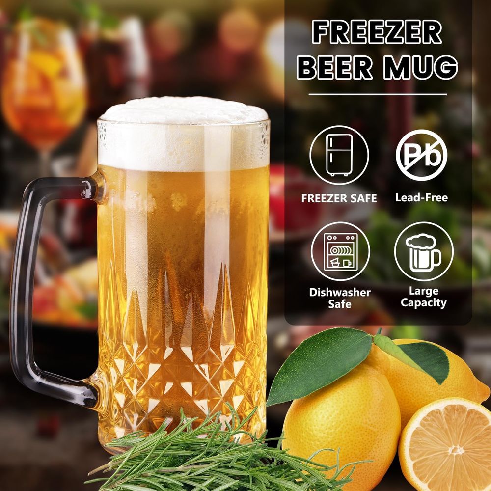 Set van 4 zware glazen mokken  - Coffee And Tea Glass recensie en prijs